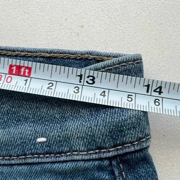 Calvin Klein Repreve‎ High Rise cuffed Denim shorts Sz 27 - Picture 10 of 12